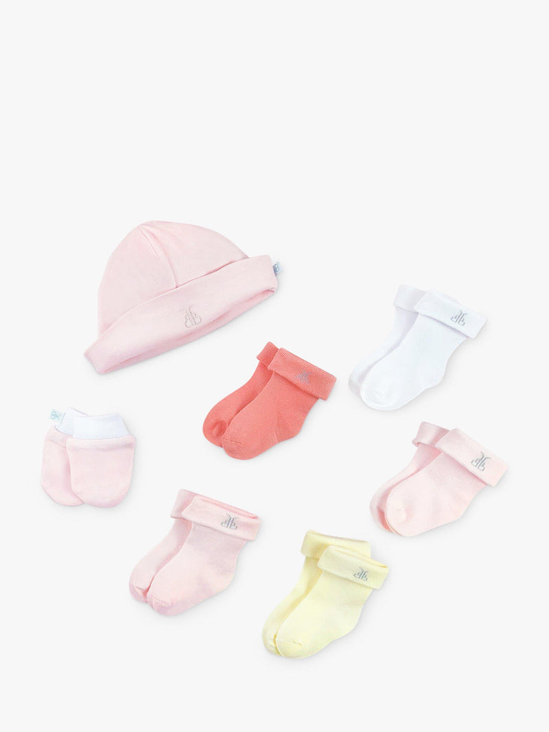 Babyblooms babyklær bukett med hatt votter sokker (britisk merke)