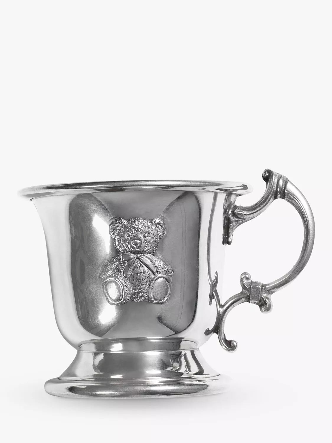 Babyblooms silver christening pewter cup - British product