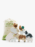 Animal Stacking Toy with FSC-Certified Wood and Child-Safe Colors