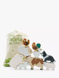 Animal Stacking Toy with FSC-Certified Wood and Child-Safe Colors