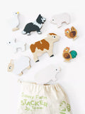 Animal Stacking Toy with FSC-Certified Wood and Child-Safe Colors