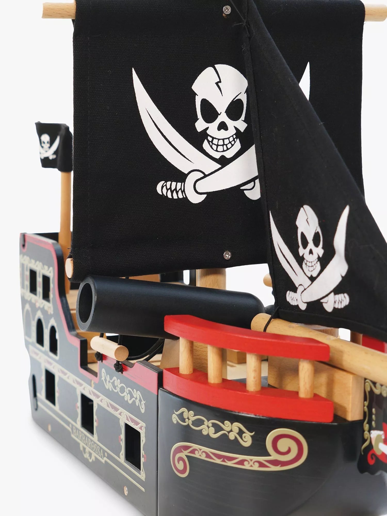 Le Toy Van Barbarossa wooden pirate ship toy (British brand)