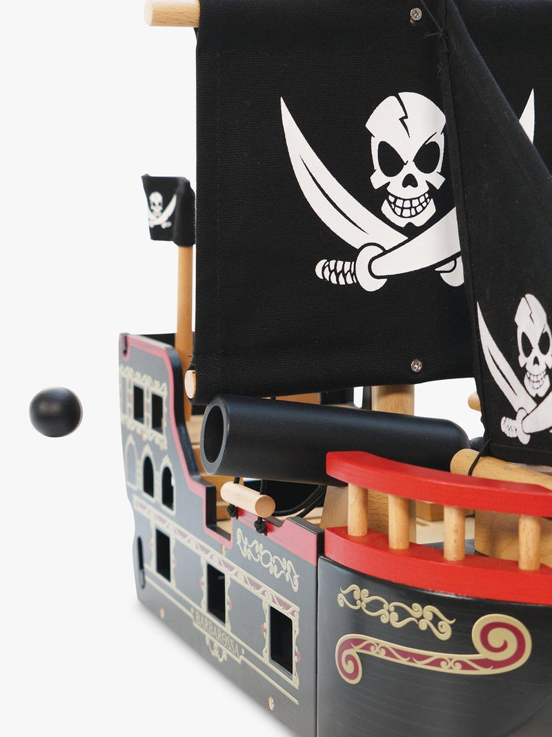 Le Toy Van Barbarossa hölzernes Piratenschiffspielzeug (britische Marke)