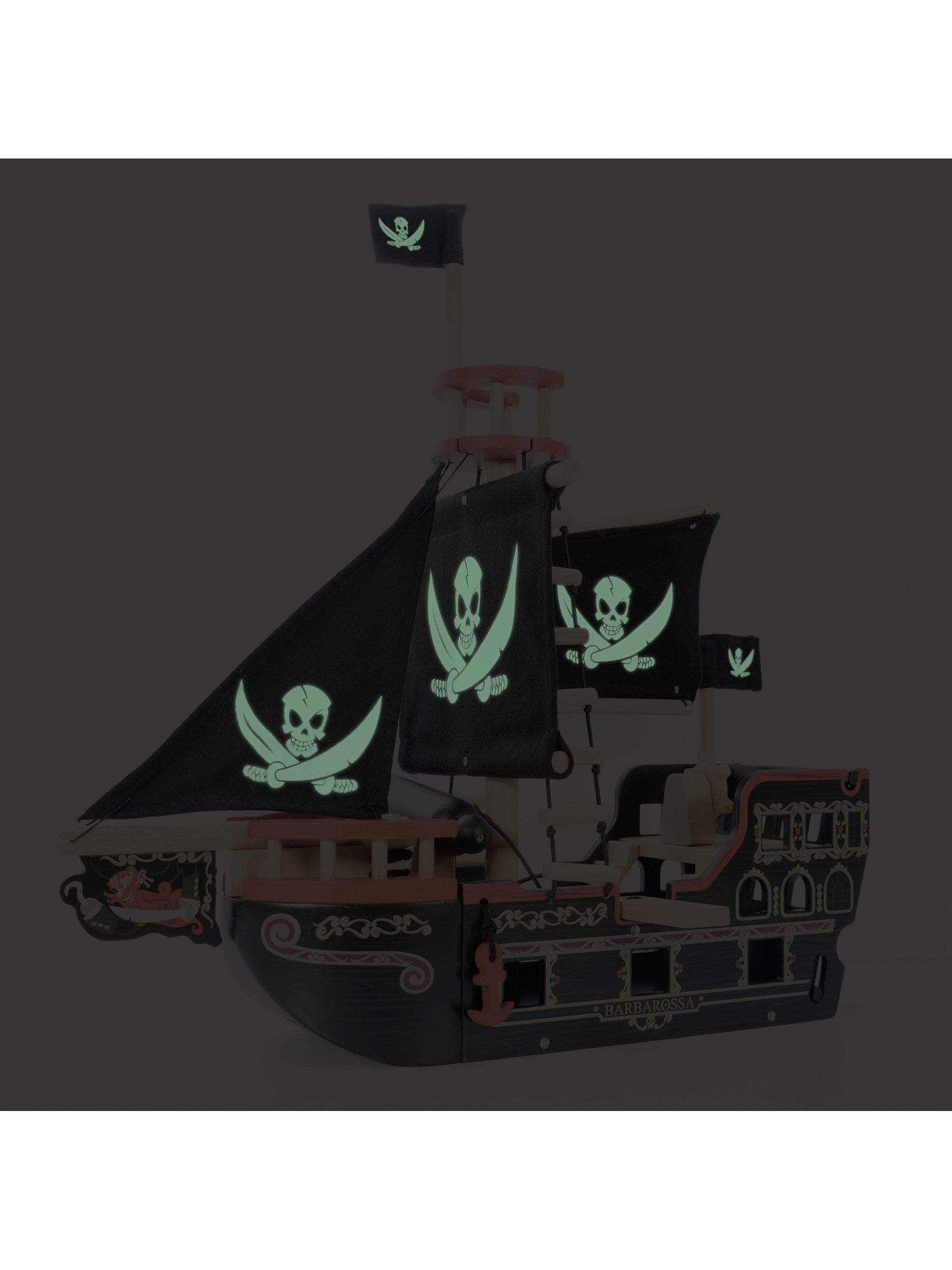 Le Toy Van Barbarossa hölzernes Piratenschiffspielzeug (britische Marke)