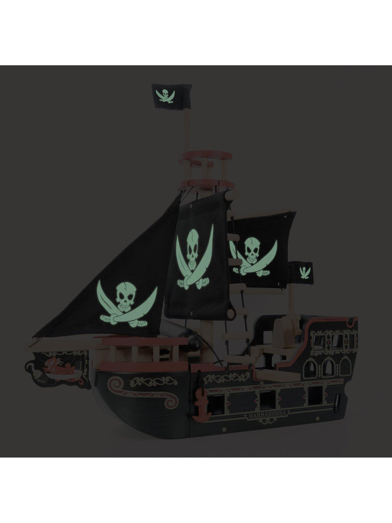 Le Toy Van Barbarossa hölzernes Piratenschiffspielzeug (britische Marke)