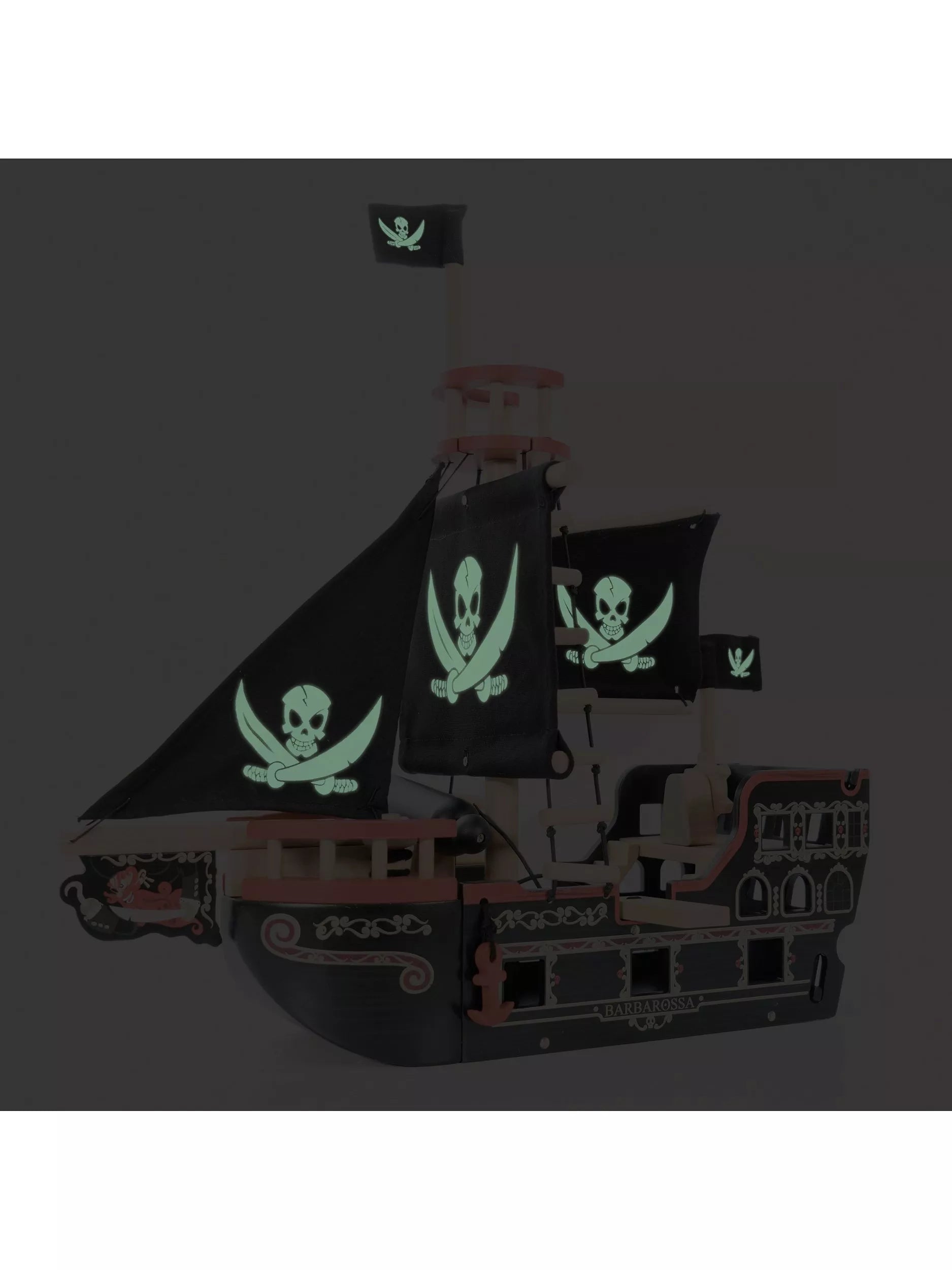Le Toy Van Barbarossa wooden pirate ship toy (British brand)