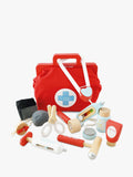 Le Toy Van wooden doctor set with vintage bag and accessories, UK version