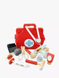 Le Toy Van wooden doctor set with vintage bag and accessories, UK version