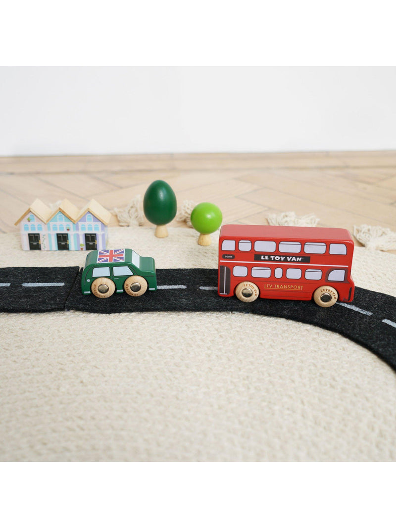 Le Toy Van London wooden toy car set, UK version