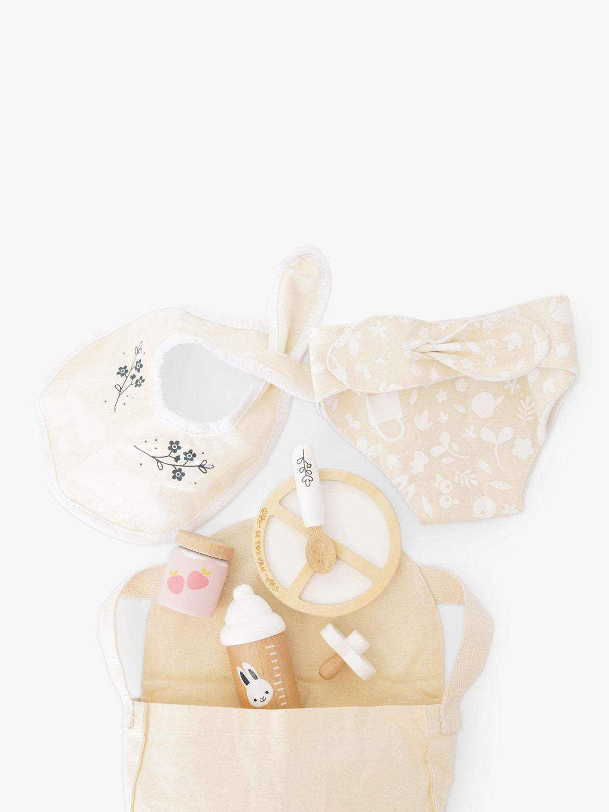 Doll Nursing Set with Fabric Bag and 8 Accessories