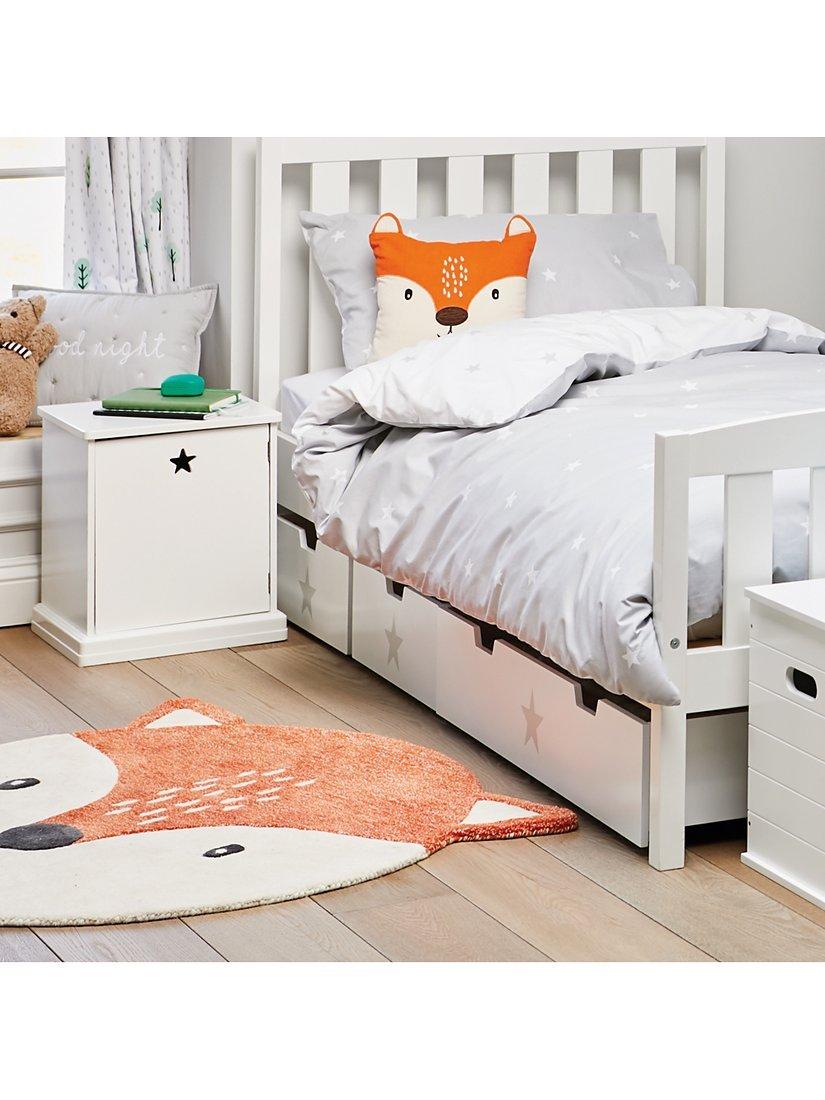 Great Little Trading Co fox face wool rug 100cm - British product