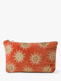 Elizabeth Scarlett Sun Goddess velvet pouch rust, UK version