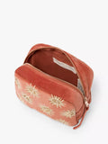 Elizabeth Scarlett Sun Goddess makeup bag in rust (British brand)