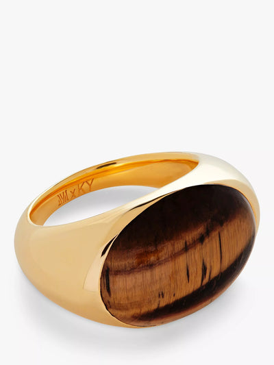 John Lewis Monica Vinader x Kate Young Gemstones Tiger's Eye Ring- Buy online at McGrocer