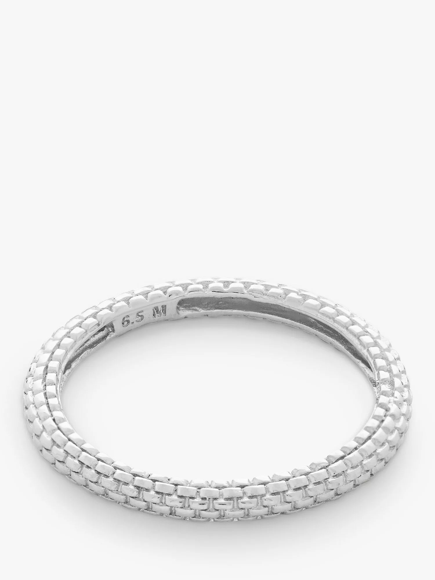 Monica Vinader Heirloom Stapelring Silber, UK-Version