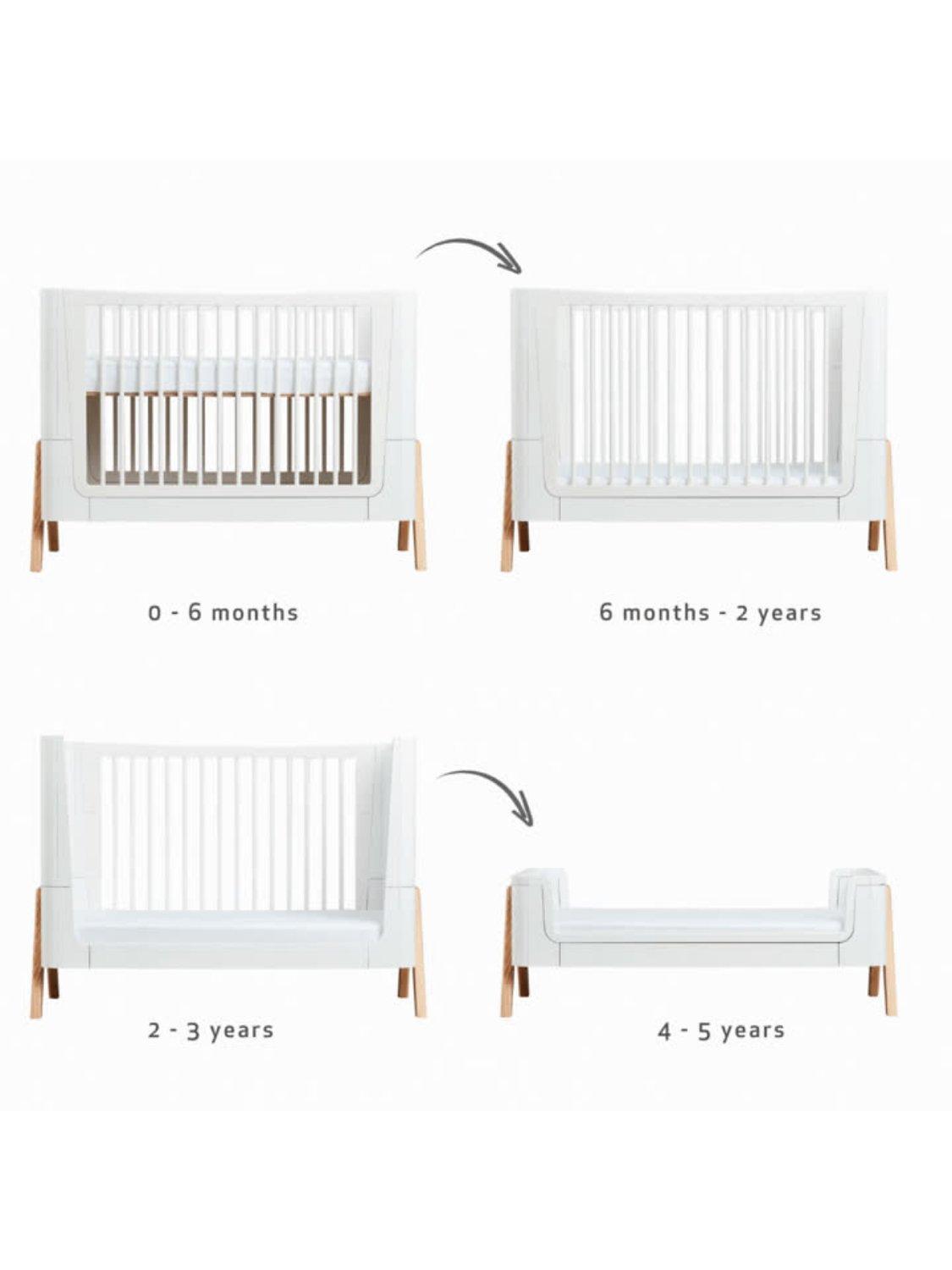 Gaia Baby Hera Cot Bed and Dresser Bundle Nursery Set, UK version