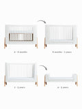 Gaia Baby cot bed dresser wardrobe bundle 3-piece, UK version
