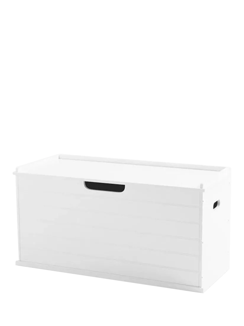Great Little Trading Co classic toy box white/grey cushion, UK version