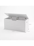 Great Little Trading Co classic toy box white/grey cushion, UK version