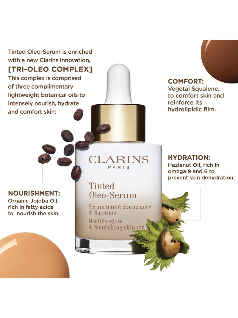 Clarins getöntes Oleo-Serum Make-up 30ml, importiert aus dem Vereinigten Königreich