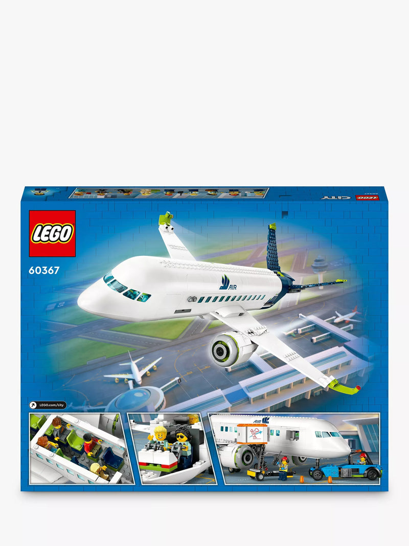 LEGO City passenger airplane building set with 913 pieces, UK version