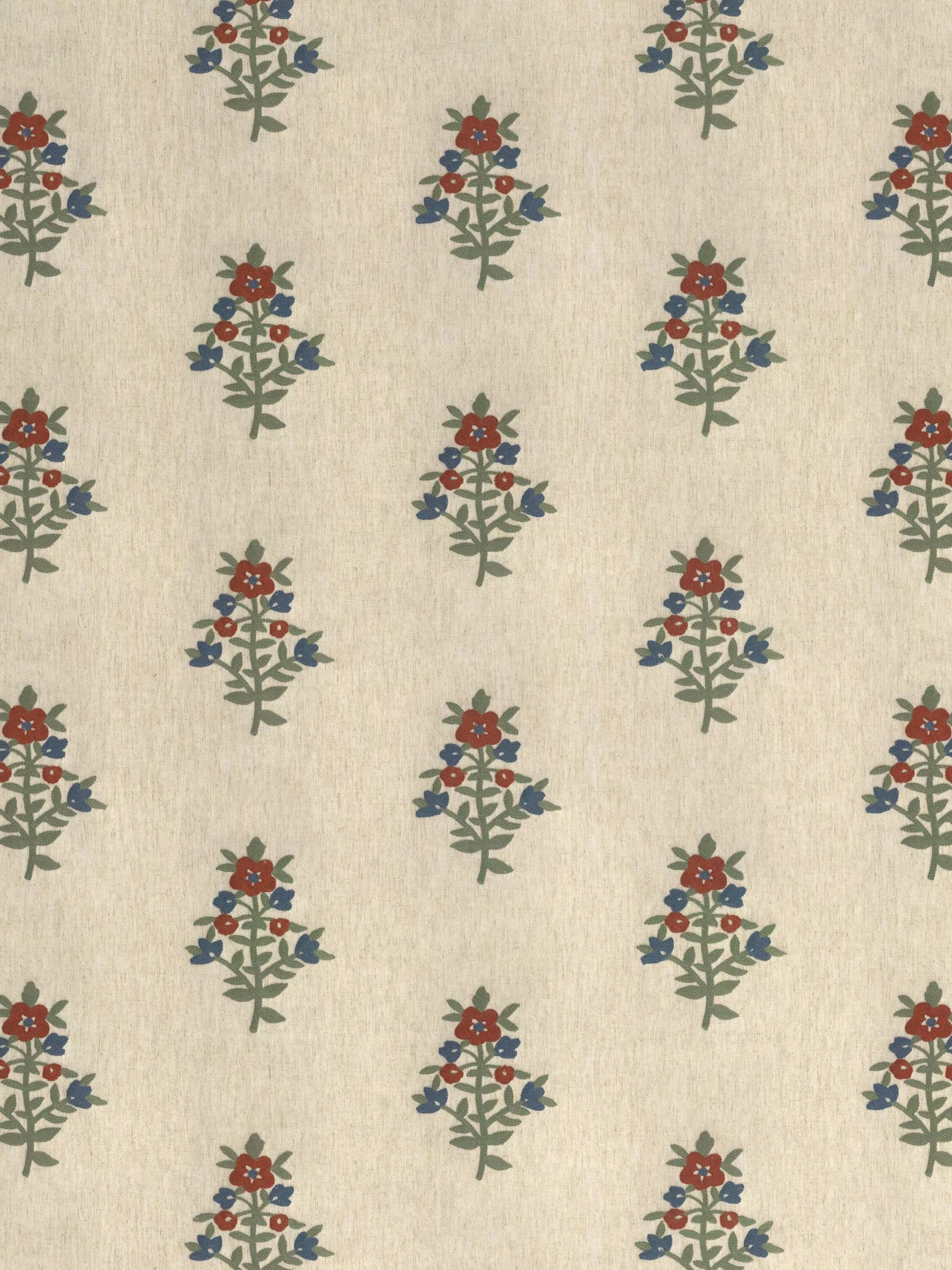 John Lewis Kamala embroidery furnishing fabric multi (British brand)