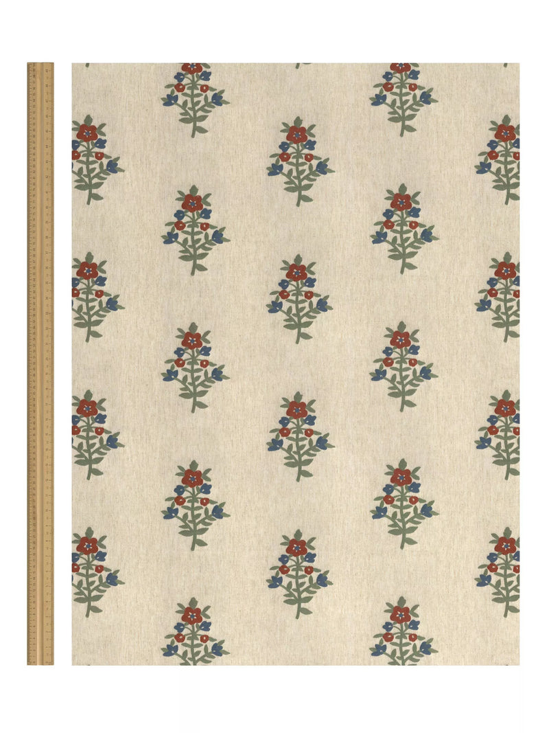 John Lewis Kamala embroidery furnishing fabric multi (British brand)
