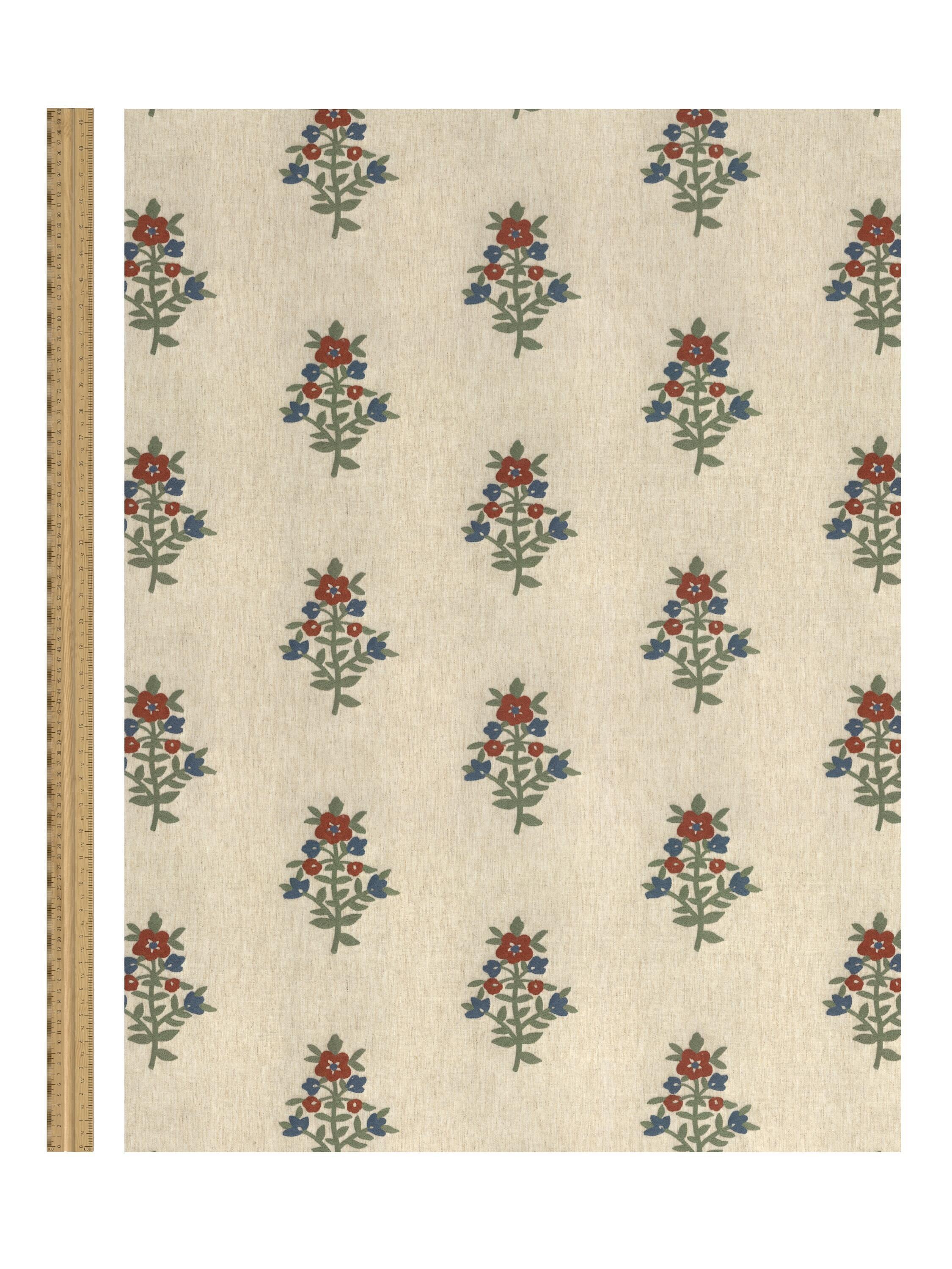 John Lewis Kamala embroidery furnishing fabric multi (British brand)