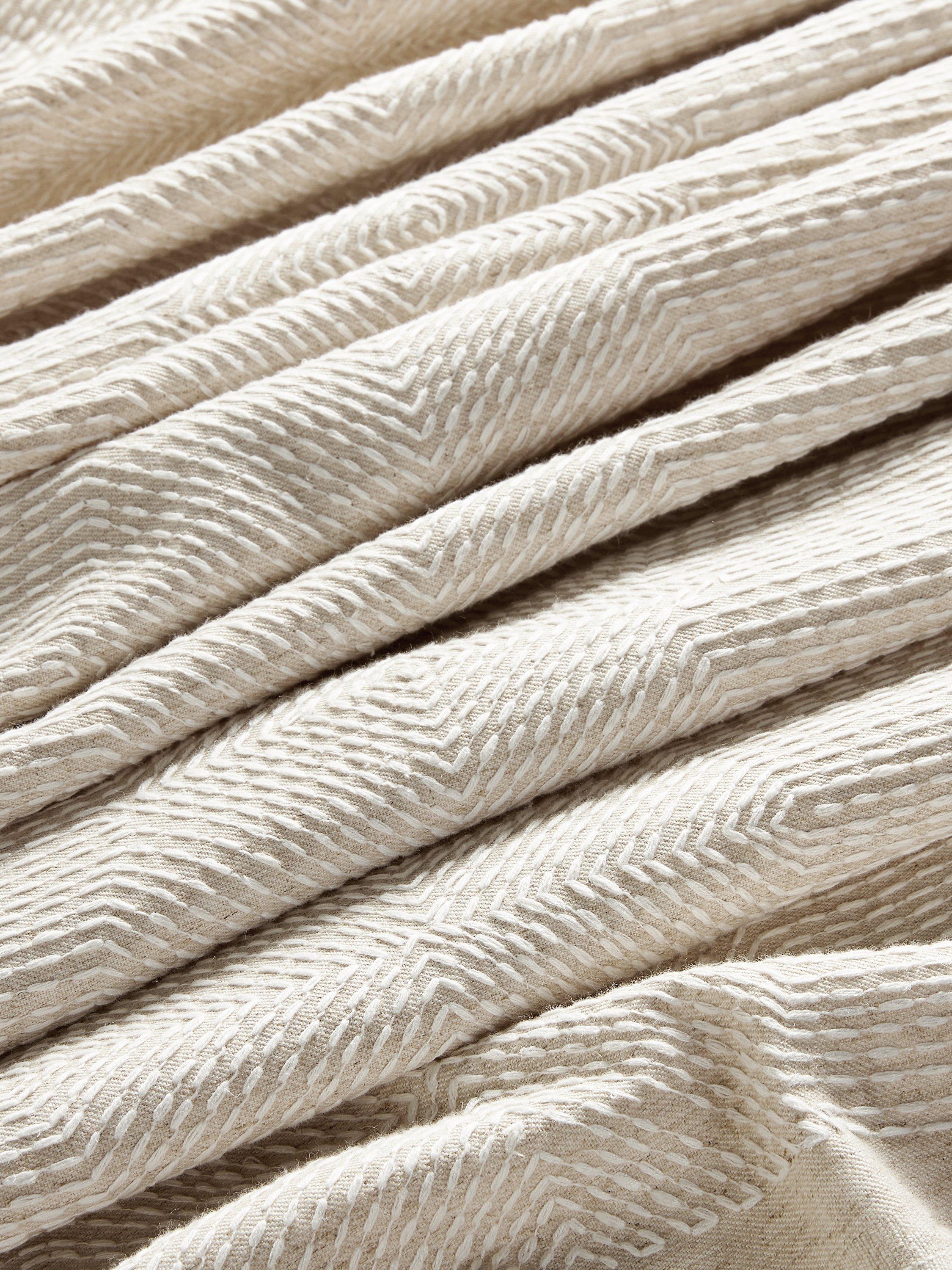John Lewis Flax Embroidery furnishing fabric 140cm (British brand)