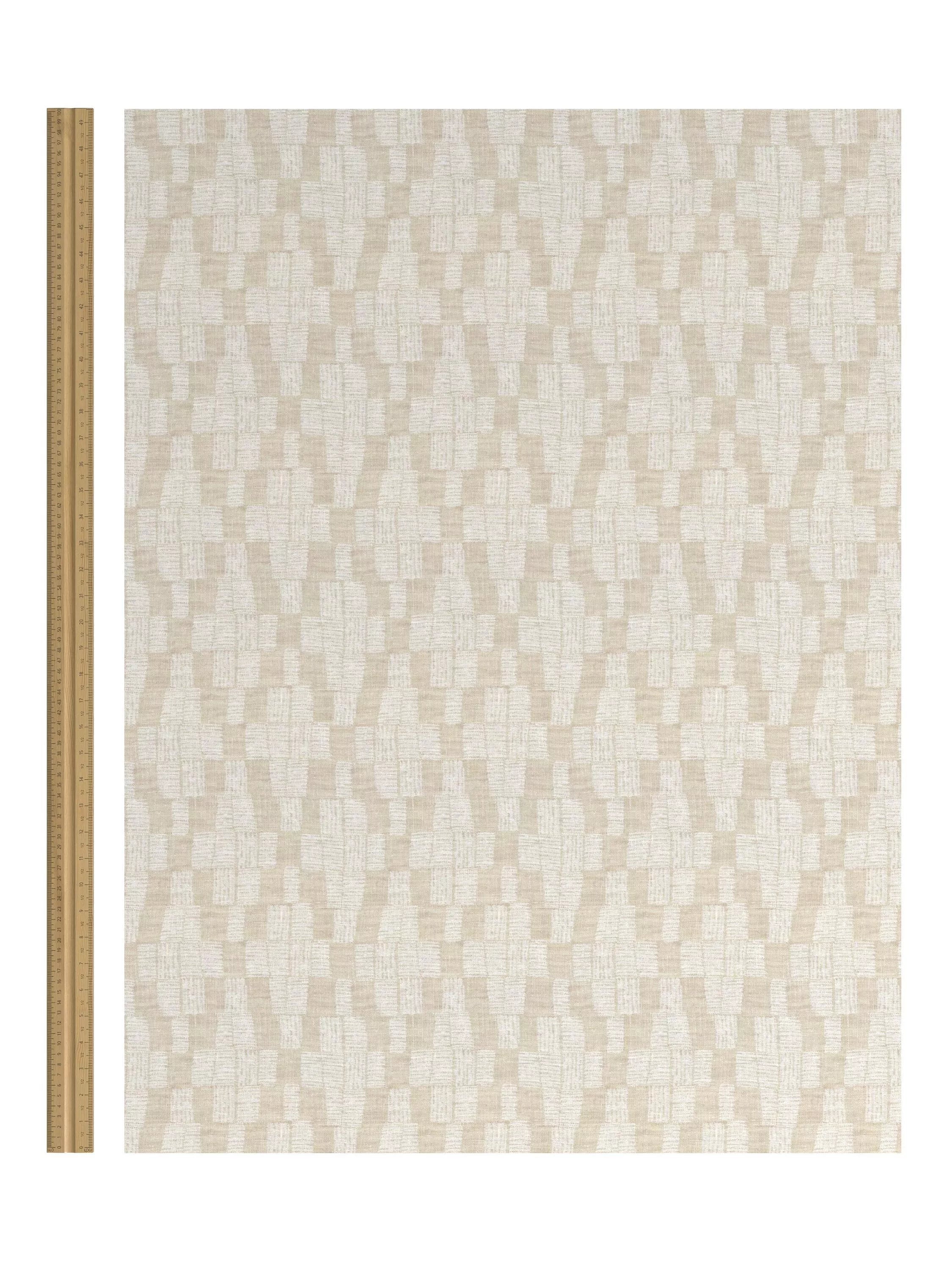 John Lewis Textured Diamonds furnishing fabric Natural, imported from the UK