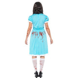 Smiffys bloody murderous twin costume blue dress socks headband (British brand)