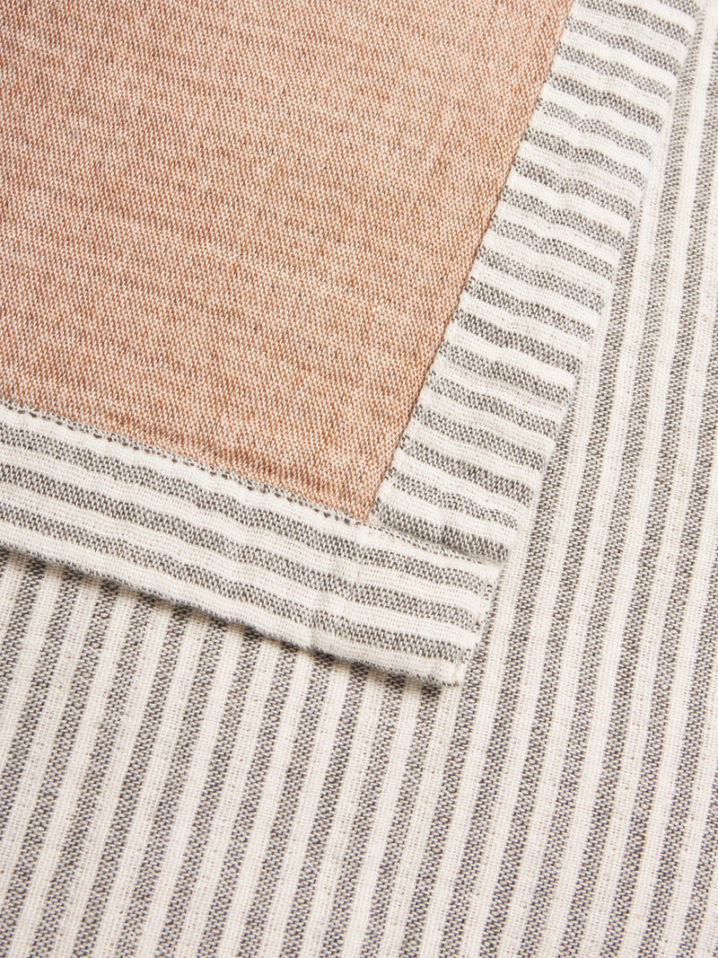 John Lewis reversible stripe cotton bedspread super king size, imported from the UK