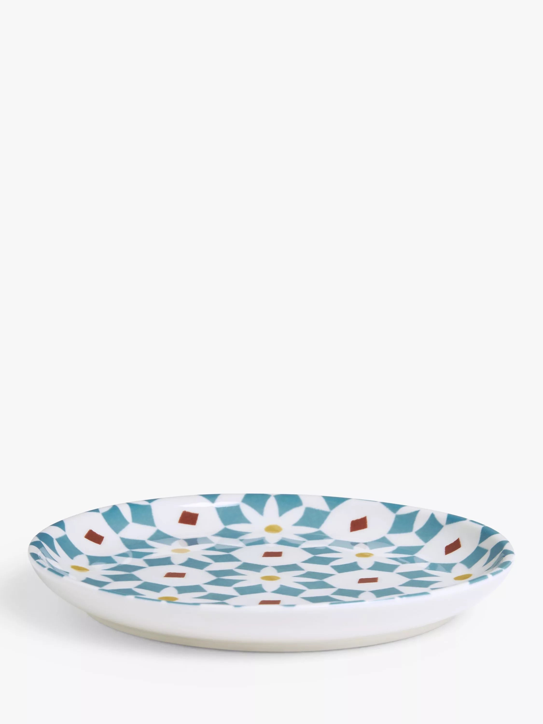 John Lewis Lisbon Fine China Tapas Plates, Set of 4, 15cm, Multi