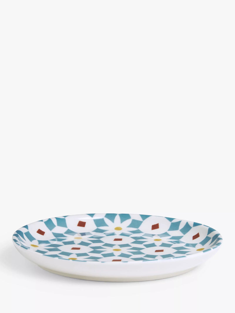 John Lewis Lisbon Fine China Tapas Plates, Set of 4, 15cm, Multi