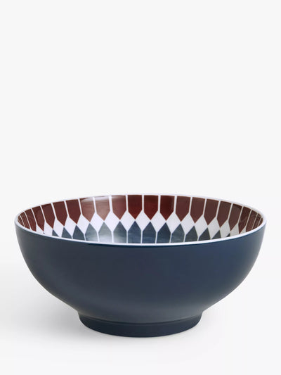 John Lewis John Lewis Lisbon Fine China Serving Bowl, Blue/Multi, 20cm- Buy online at McGrocer