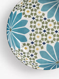 John Lewis fine china serve bowl green multi geometric 30cm - British product