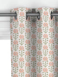 John Lewis Aria pale terracotta floral curtains, UK version