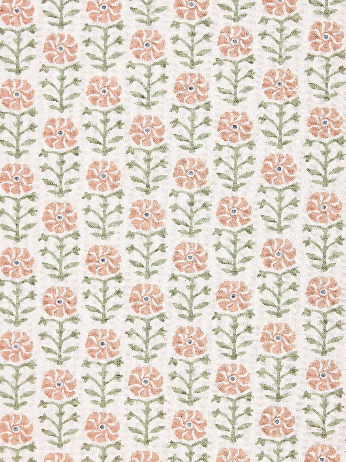 John Lewis Aria pale terracotta floral curtains, UK version