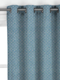 John Lewis Trace Wood Block curtains Lake Blue - British product