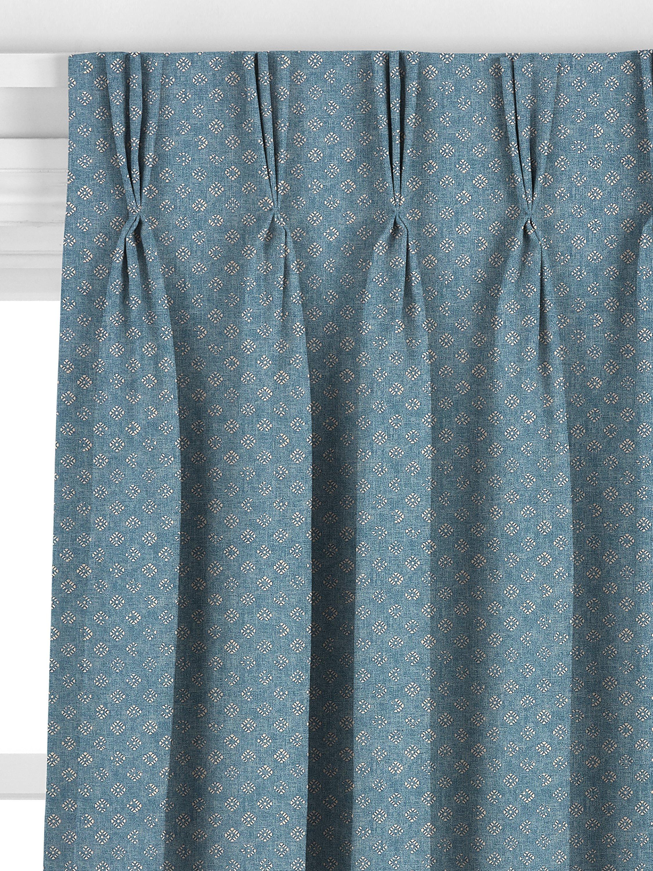 John Lewis Trace Treblokk gardiner Lake Blue - Britisk produkt
