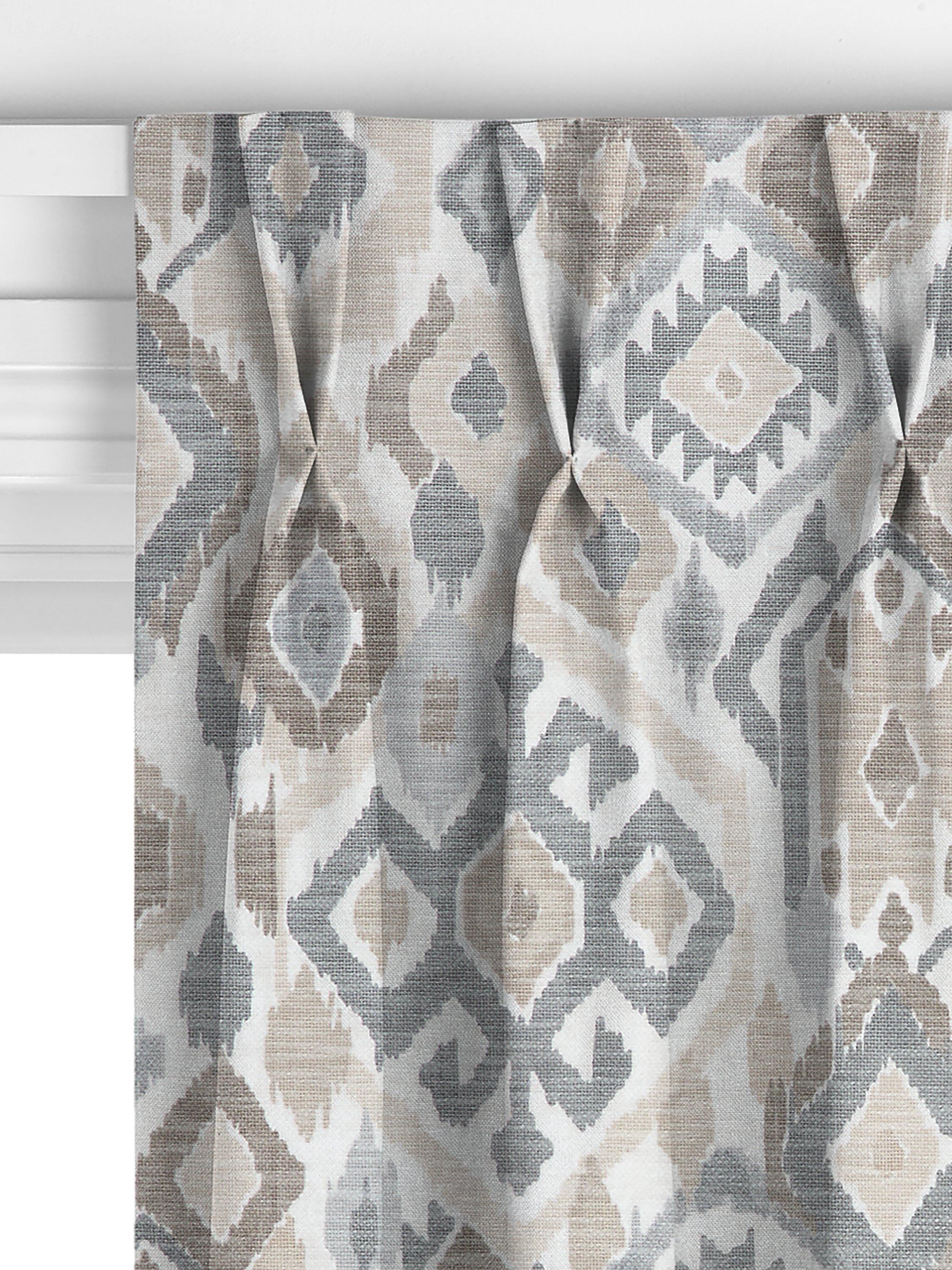 John Lewis Maya Ikat gardiner putty, britisk versjon