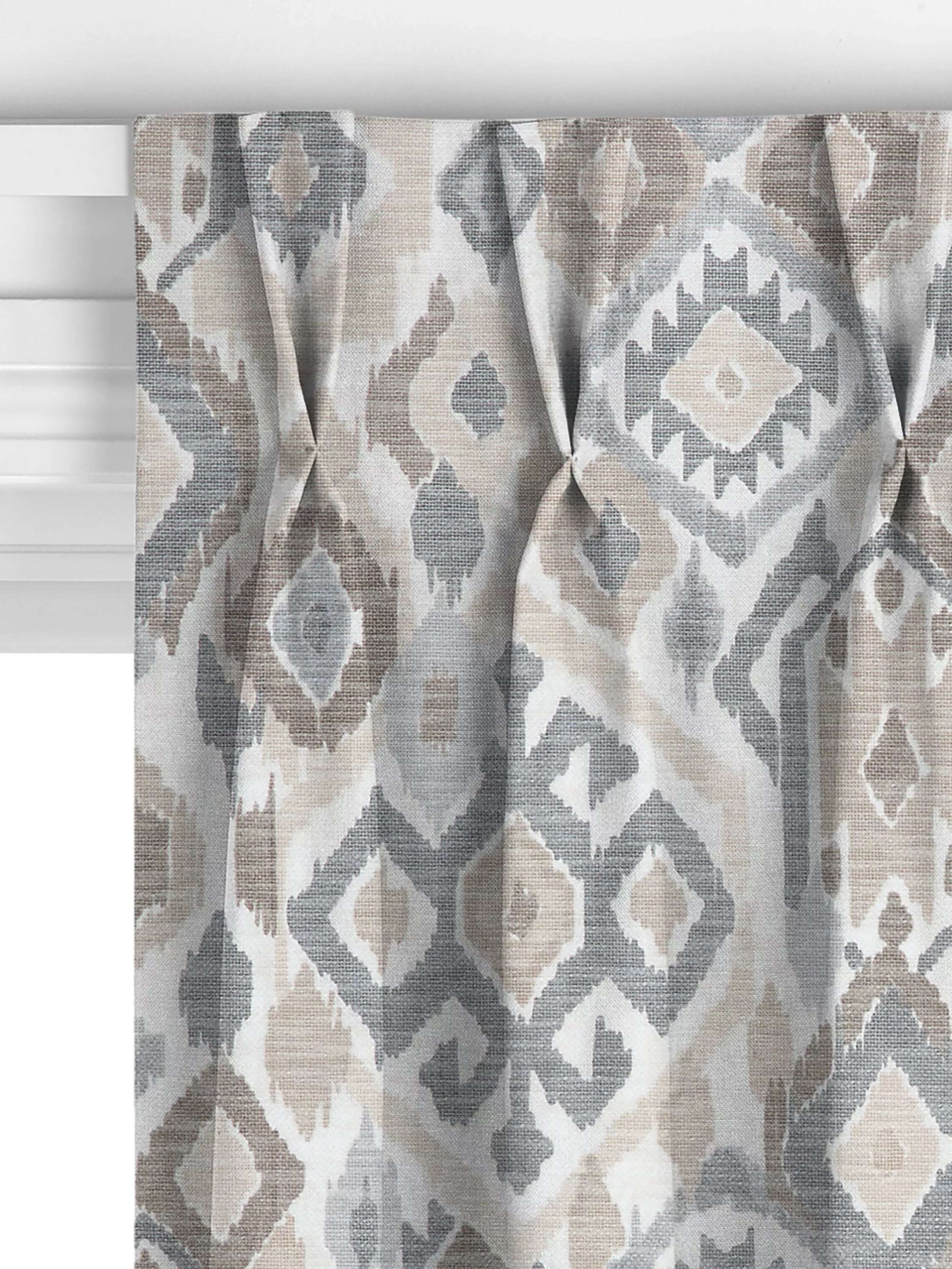 John Lewis Maya Ikat curtains putty, UK version