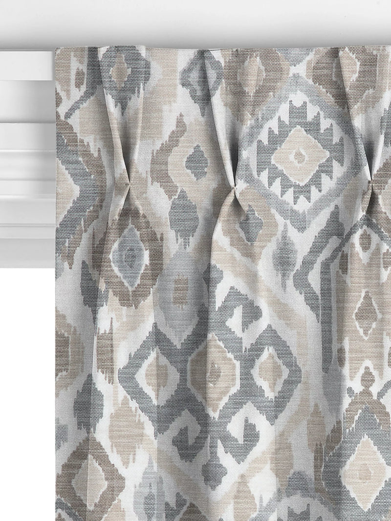 John Lewis Maya Ikat curtains putty, UK version