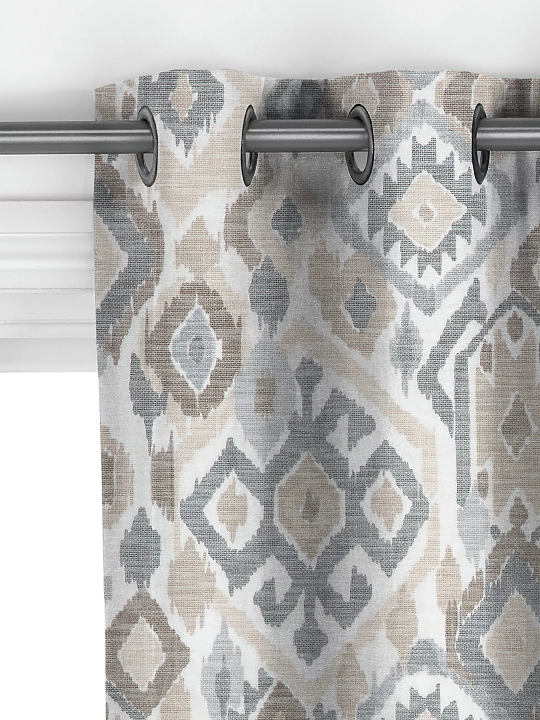 John Lewis Maya Ikat curtains putty, UK version