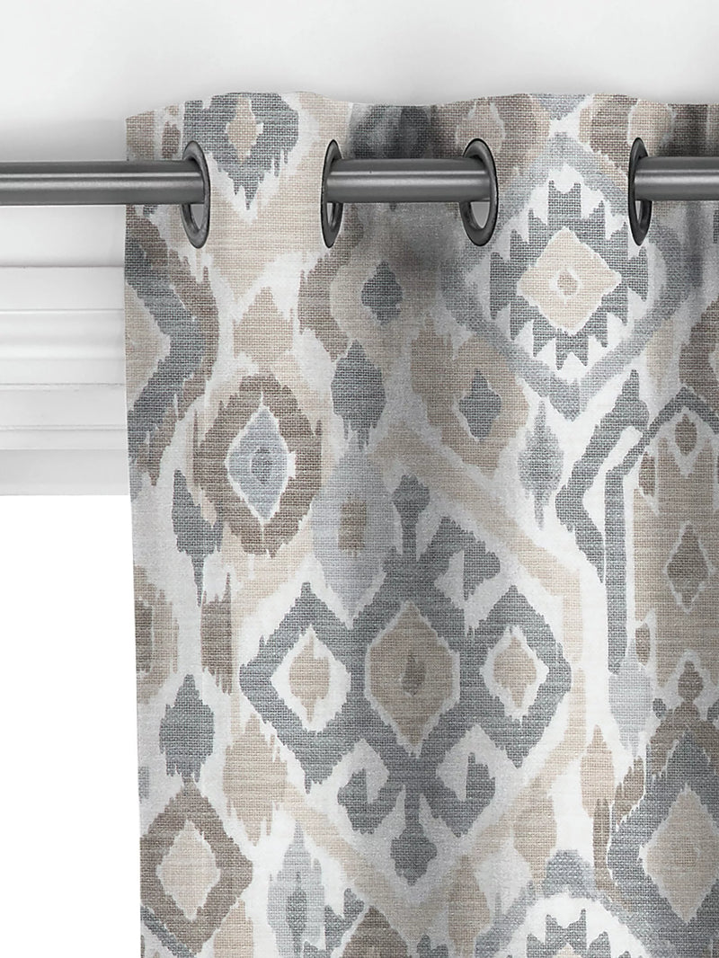 John Lewis Maya Ikat curtains putty, UK version