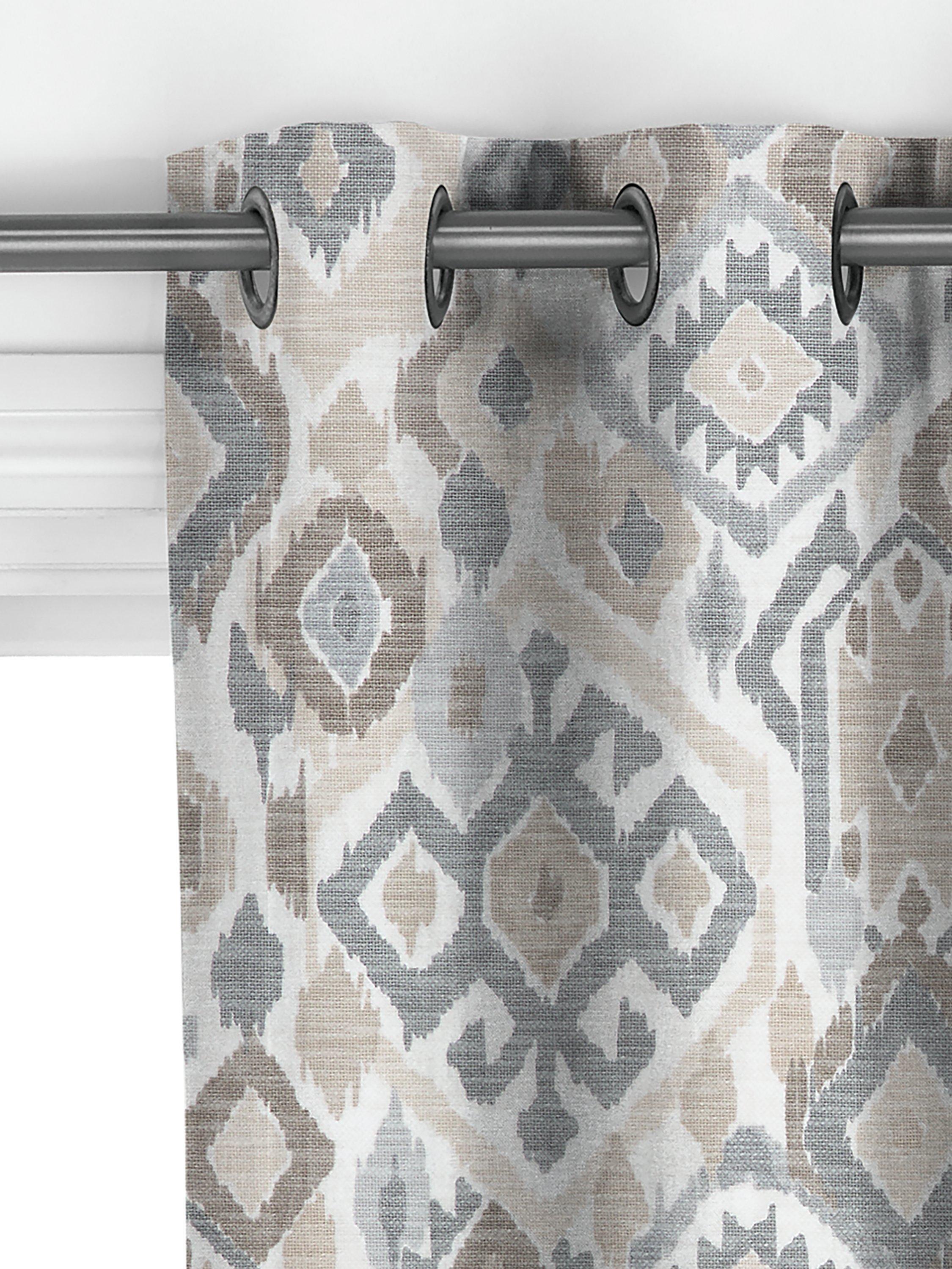 John Lewis Maya Ikat curtains putty, UK version