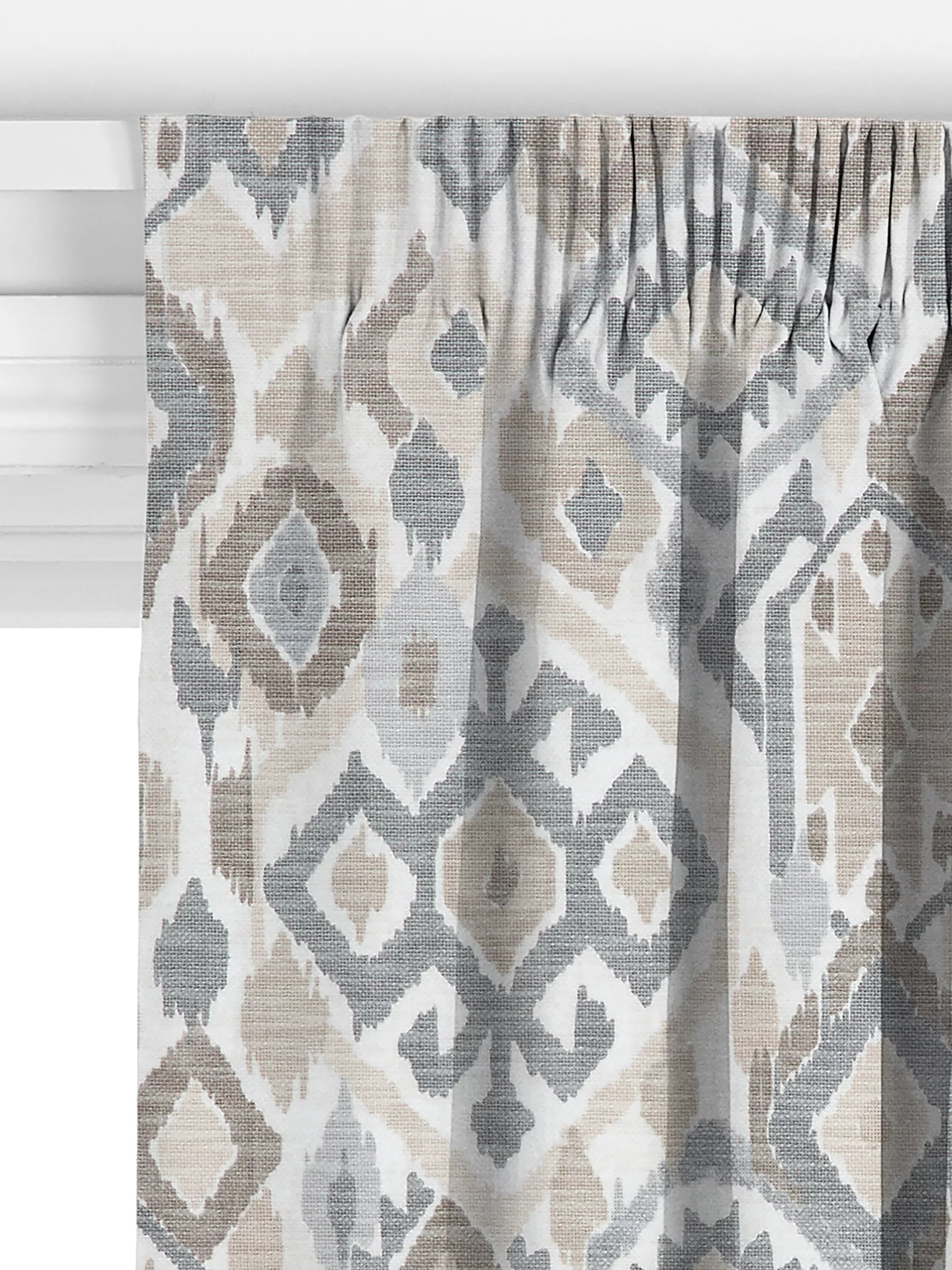 John Lewis Maya Ikat curtains putty, UK version