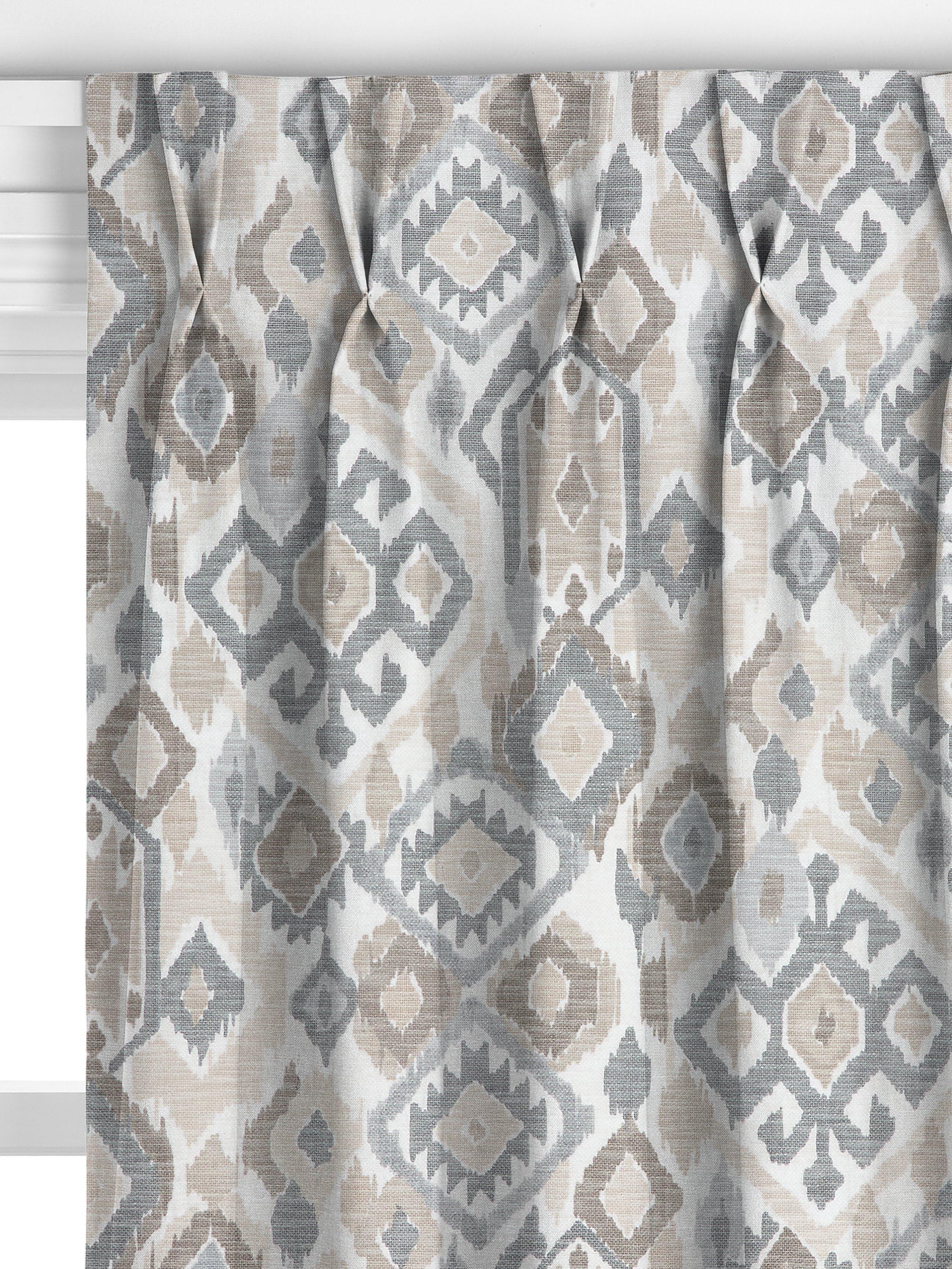 John Lewis Maya Ikat curtains putty, UK version