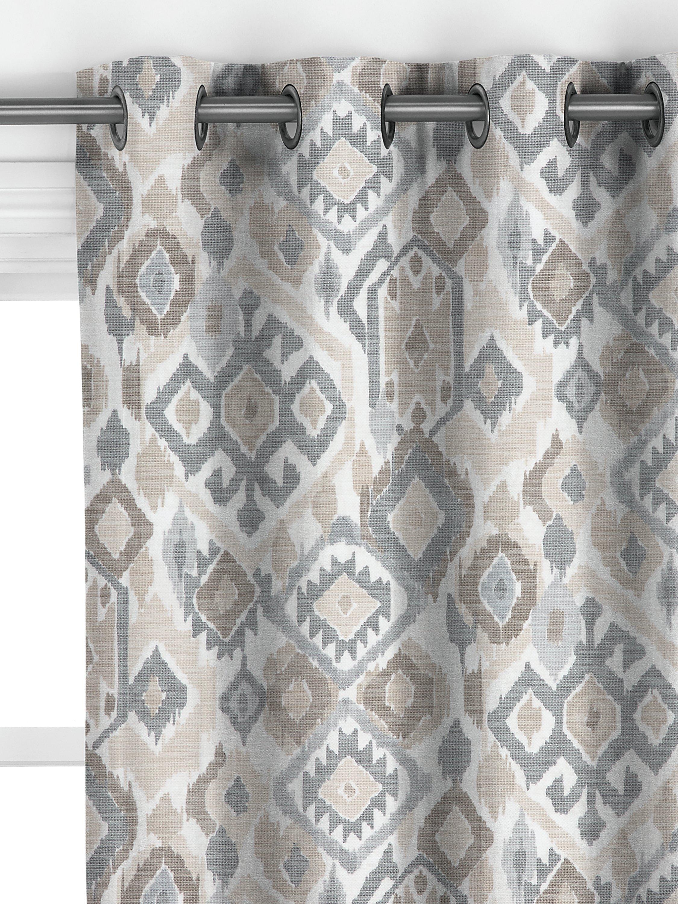 John Lewis Maya Ikat gardiner putty, britisk versjon