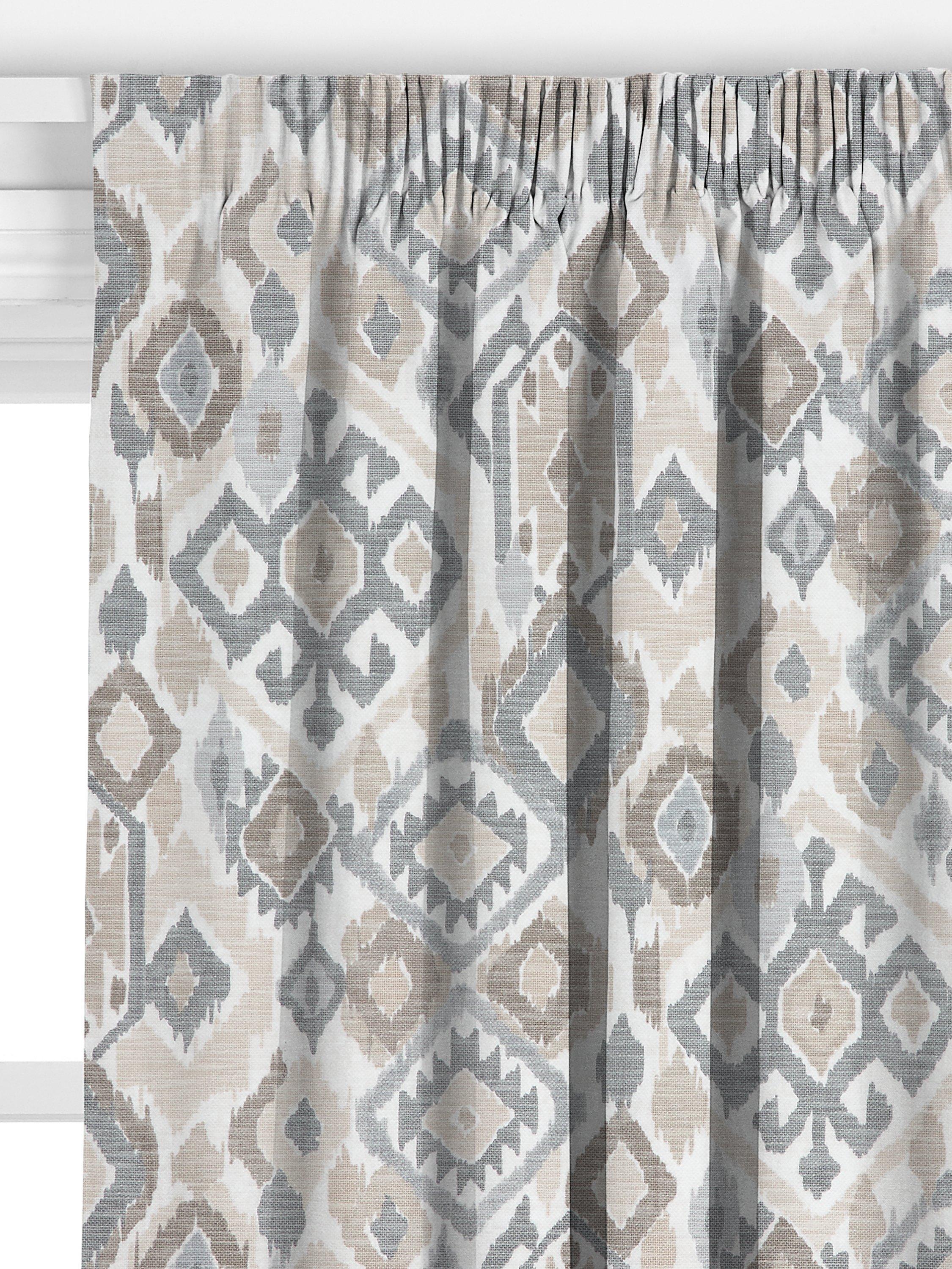 John Lewis Maya Ikat gardiner putty, britisk versjon
